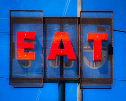 Eat Restaurant Sign Photo